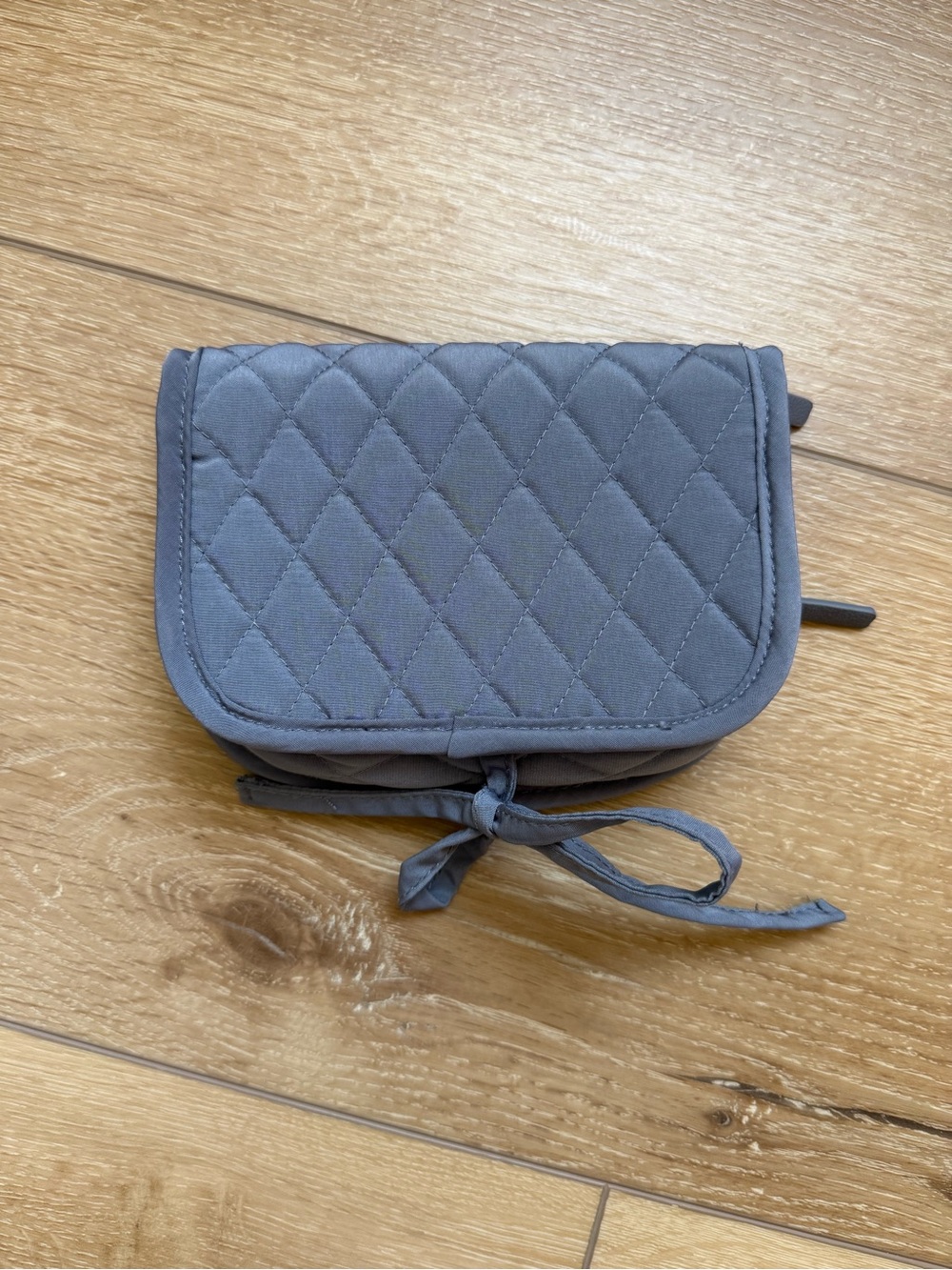 Vera Bradley Gray Quilted Small Travel Jewelry Organizer